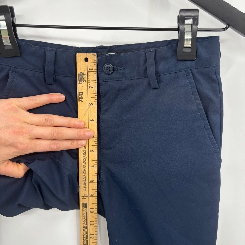 Lands End Boys Navy Blue Chino School Uniform Pants Size‎ 10 Elastic Waist
